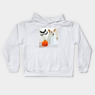 Corgi on Halloween Kids Hoodie